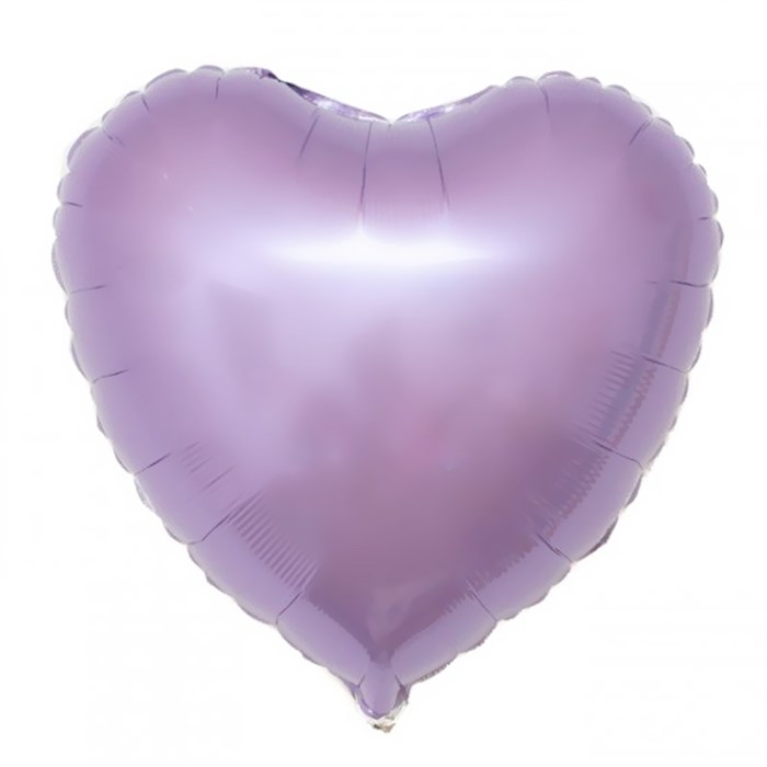 Воздушный шар сердце 46 см "Сиреневый" - фото 4980