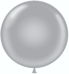 Воздушный шар гигант "серебро" - фото 5279