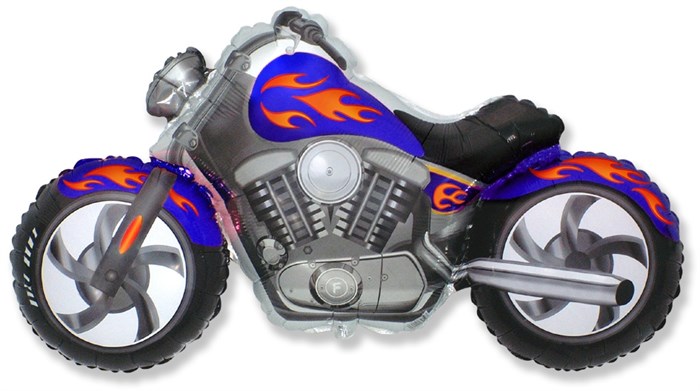 Воздушный шар фольгированный "Байк/Мотоцикл" - фото 5996