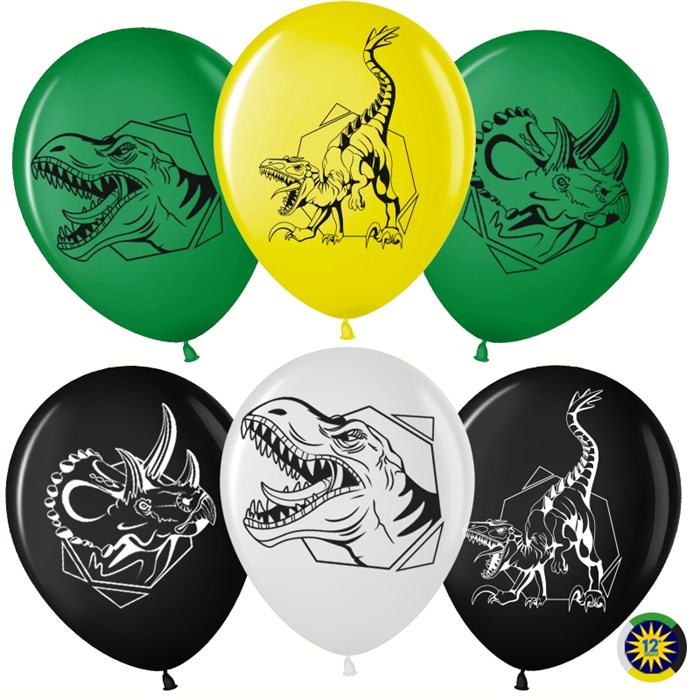 Воздушные латексные шарики "Эра Динозавров" - фото 6219
