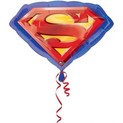 Фольгированный воздушный шар "Знак Супермена" - фото 6717
