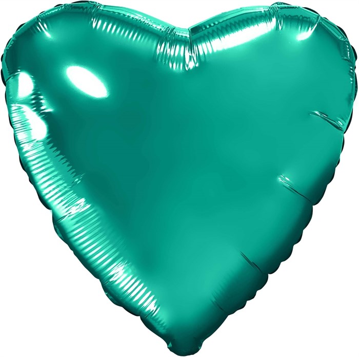 Воздушный шар большое сердце "Бирюзовый" - фото 7271