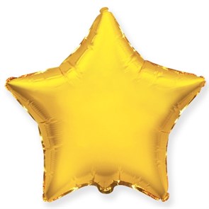 Воздушный шар звезда 46 см "Золото"