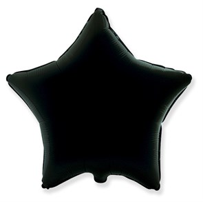 Воздушный шар звезда 46 см "Черный"