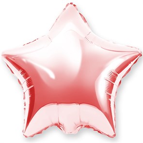 Воздушный шар звезда 46 см "Розовое золото"