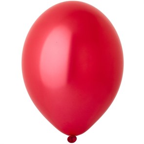 Латексный воздушный шар 30 см Красный металлик