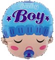 Воздушный шар фигура новорожденный "Мальчик с соской" - фото 4885