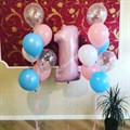 Композиция из воздушных шаров на день рождения - 1 год - фото 5030