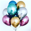 Воздушный шарик 30 см Хром (ассорти) 1961