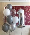 Композиция из воздушных шаров на день рождения с цифрой - фото 7226