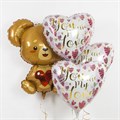 Воздушный шар "Плюшевый мишка с сердцем" 2774